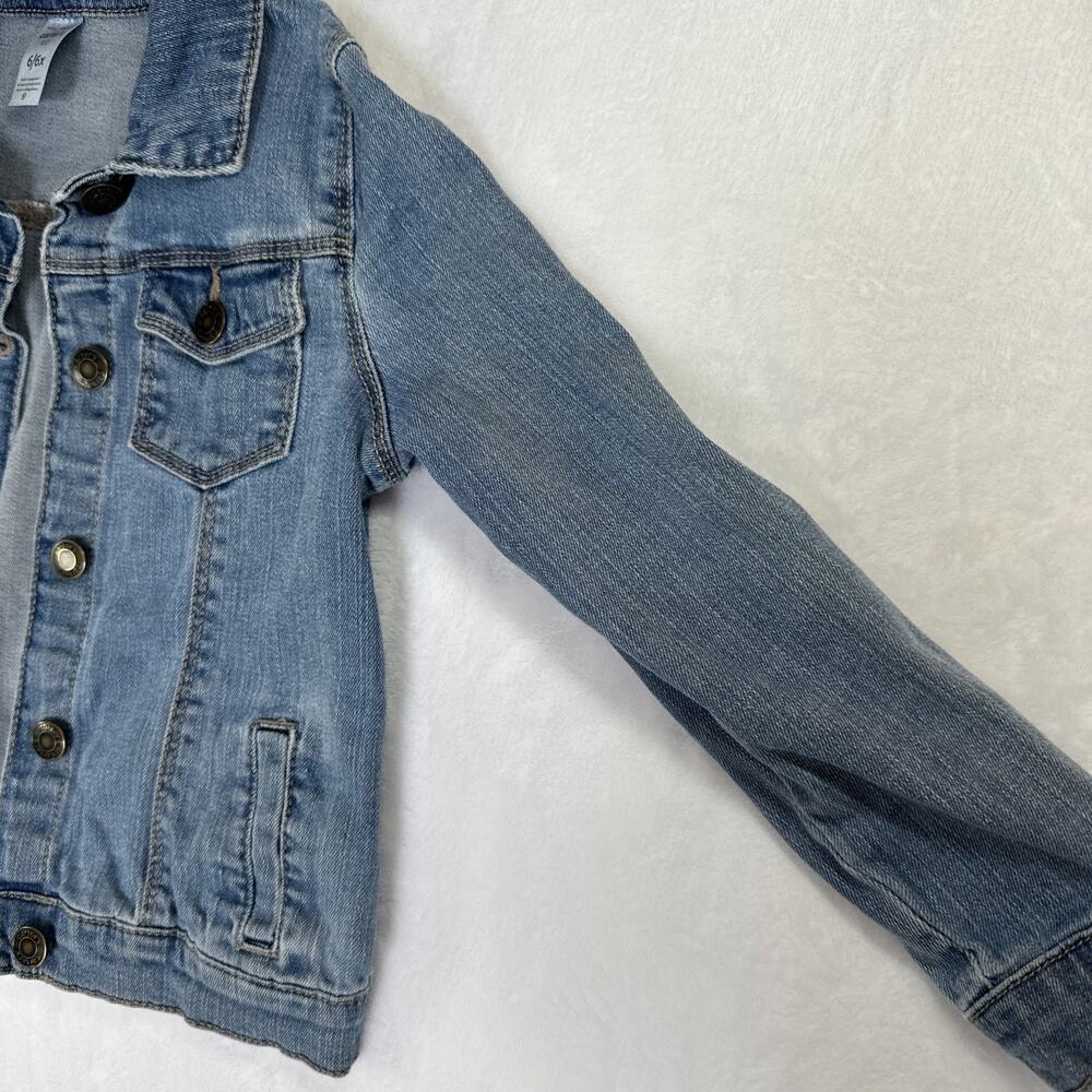 Carter’s KID brand Denim Jacket Button Up Pockets Girl’s Size 6-6X EUC - Picture 4 of 10